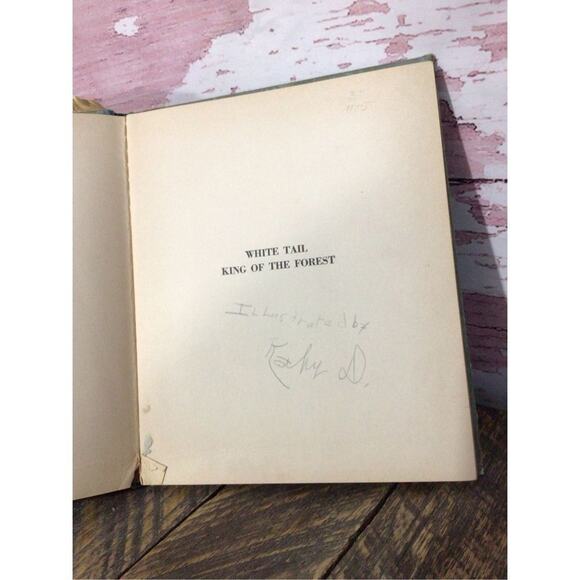 1938 First Edition “White Tail King Of The Forest” By Nell Stolp Smock - Picture 13 of 15